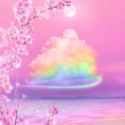 给女人带来好运的梦幻天空，云彩，彩虹等超美QQ景色头像图片