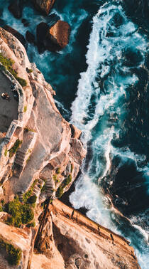 另一种角度看海景，高空俯视视角海上风景手机壁纸组图5