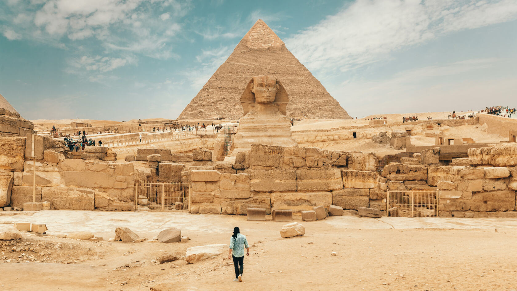 经典旅游景点埃及金字塔风景桌面壁纸第1张图片