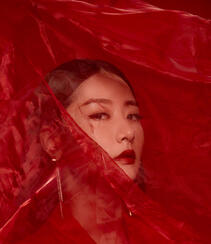 白冰魅力中国红超美艺术感写真图片组图3