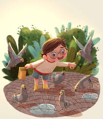 充满童真的世界，意大利插画师Margherita Grasso的可爱插画作品图集组图1