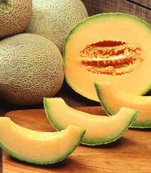 出产于新疆，味道甜美，果实大的哈密瓜图片组图3