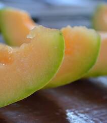 出产于新疆，味道甜美，果实大的哈密瓜图片组图5