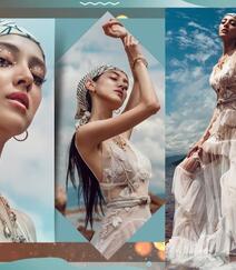 香港明星演员，模特儿陈凯琳狂野户外婚纱系列性感写真图集组图1