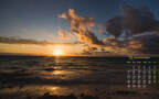 大海，海浪，沙滩，云彩，阳光，2020年12月大海主题系列高清壁纸图片组图1
