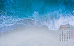 大海，海浪，沙滩，云彩，阳光，2020年12月大海主题系列高清壁纸图片组图5