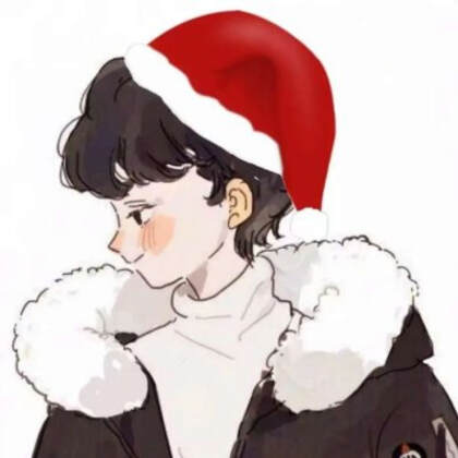 圣诞节头像 戴着圣诞帽的可爱喜庆卡通人物精选QQ头像图片