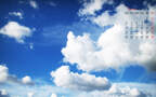 蓝天白云，山水美景，2021年1月日历风景山水壁纸图片组图6