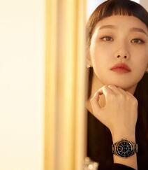 韩国女演员金高银齐刘海长发发型个性写真图片组图2
