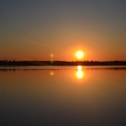 海边，湖边唯美日出风光景色旺财QQ阳光头像图片