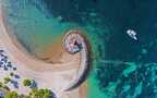俯瞰视觉 湛蓝的海水，迷人的海岛 山水 树木风光景色旅游壁纸图片组图2
