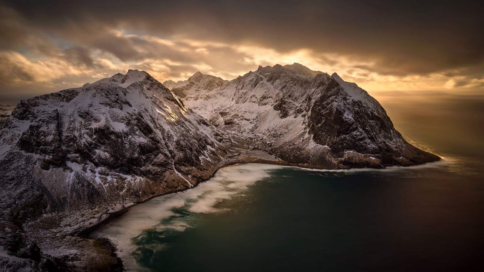 罗弗敦群岛山川，码头，小镇，雪山风光，夜景等高清桌面壁纸图片套图3