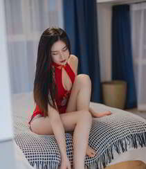 明艳热情的红色旗袍，大长腿气质美女Vanessa性感诱惑旗袍装写真套图组图19