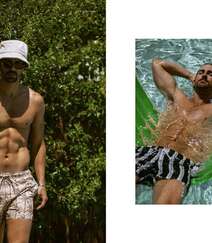 巴西男模Clint Mauro夏日泳池写真显完美身材腹肌图片组图5