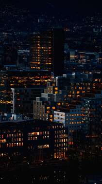 万家灯火灿烂的城市夜景，以及标建筑物唯美高清手机壁纸图片组图5