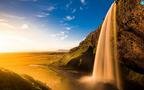 著名的旅游景点，冰岛塞里雅兰瀑布高清唯美壁纸图片组图2
