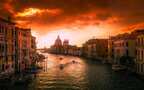 威尼斯大运河，意大利威尼斯大运河，城市，建筑，灯火等高清壁纸图片组图5