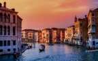 威尼斯大运河，意大利威尼斯大运河，城市，建筑，灯火等高清壁纸图片组图8