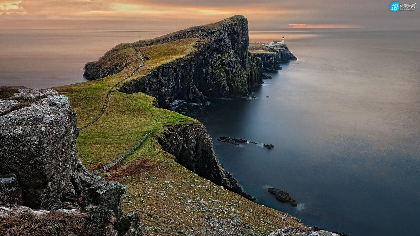 荒凉、贫瘠的小岛，苏格兰斯凯岛图片壁纸套图6