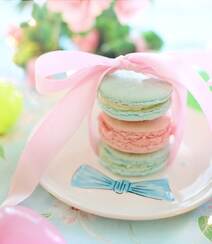 法式小甜点，可爱好看又美味的马卡龙高清图片彩色小圆饼组图1