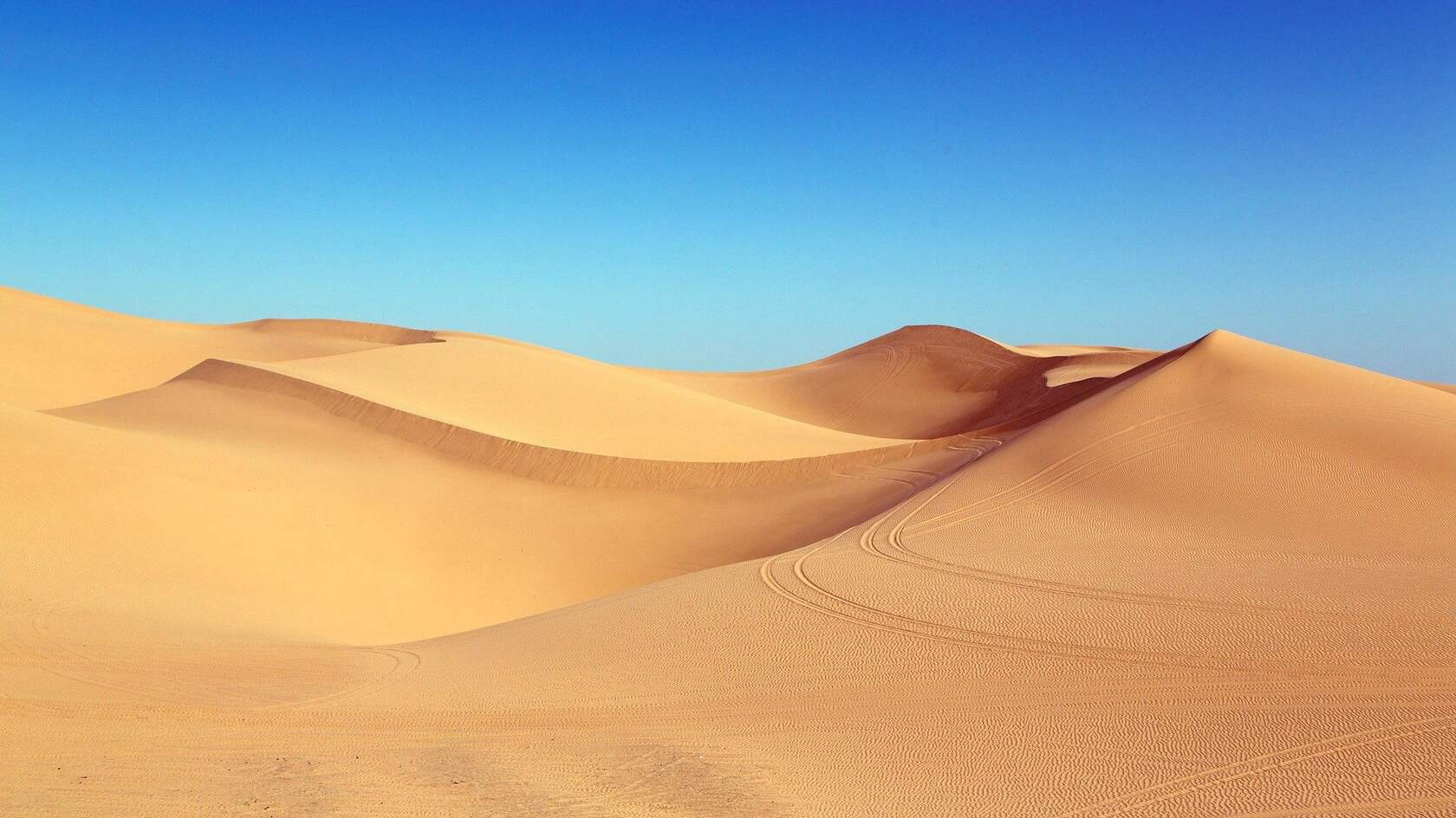 一望无际的沙漠，沙丘，戈壁滩，唯美高清自然风景壁纸图片套图3