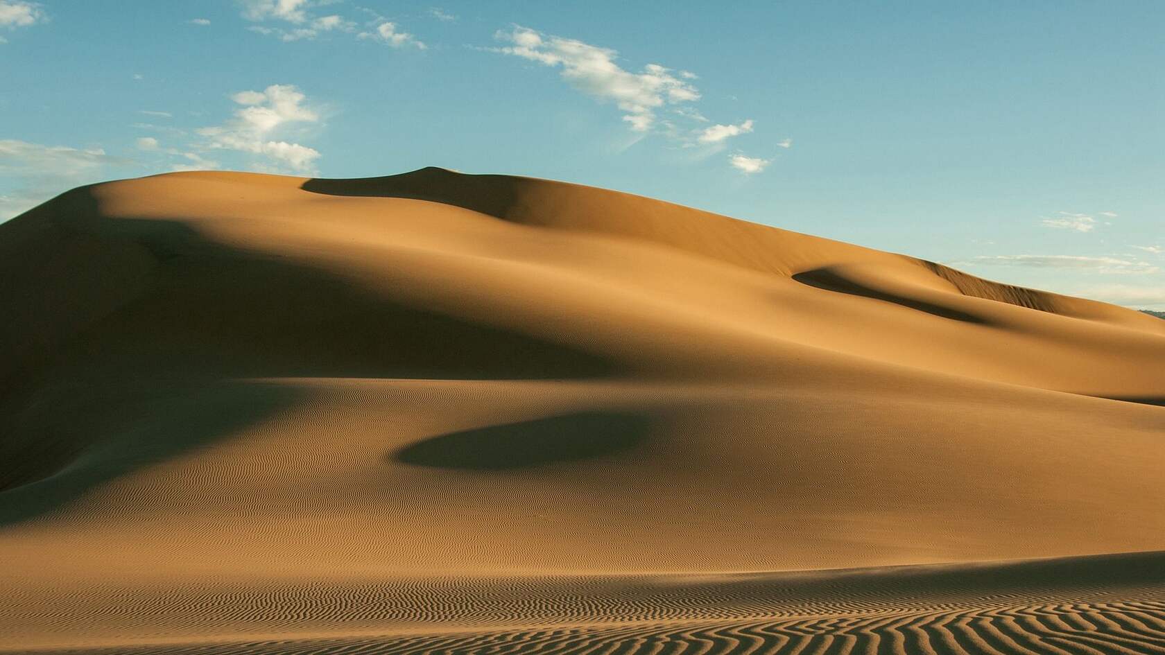 一望无际的沙漠，沙丘，戈壁滩，唯美高清自然风景壁纸图片套图4