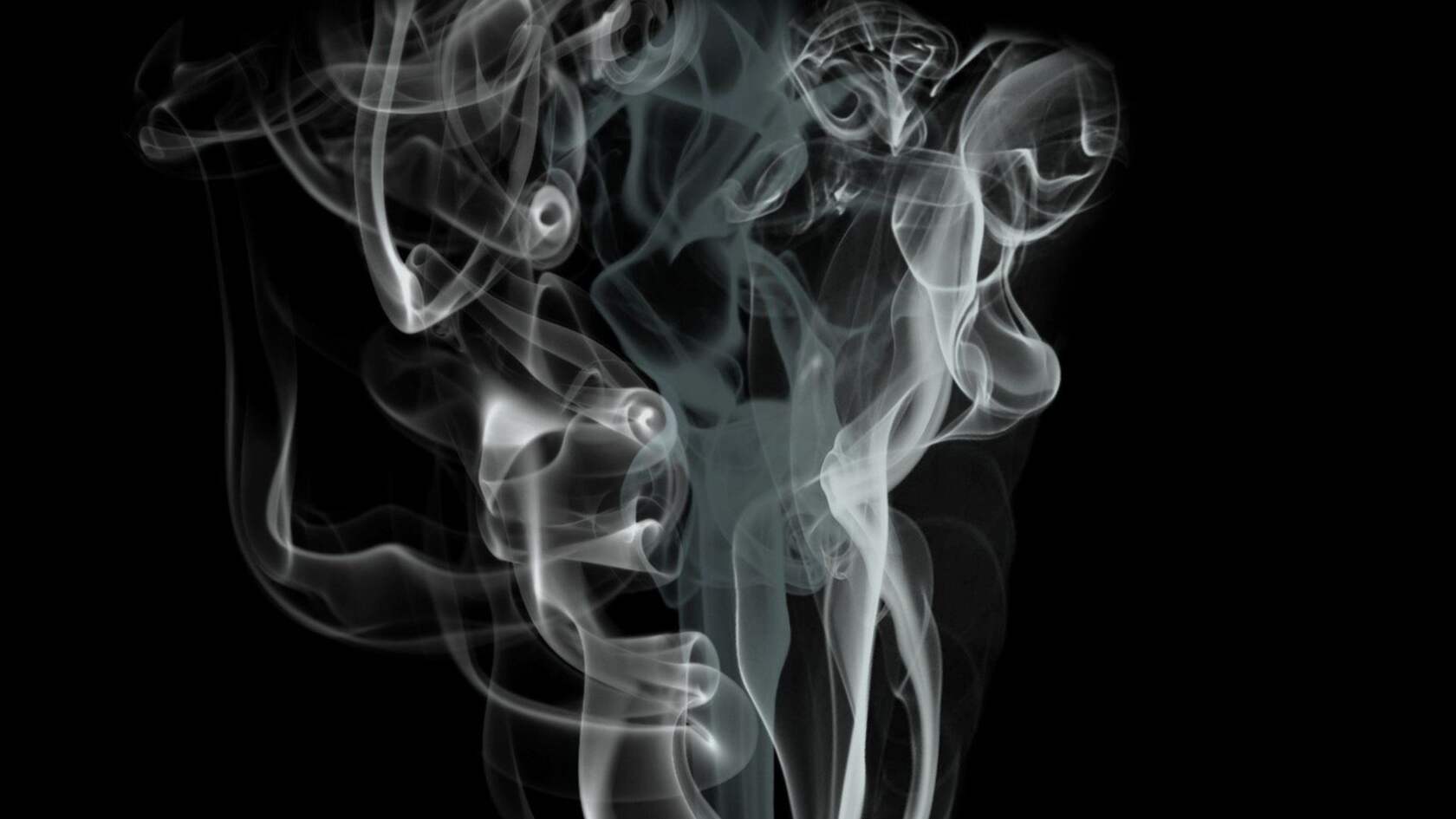 烟 烟雾 袅绕 黑色背景 简约烟雾艺术摄影壁纸图片套图1
