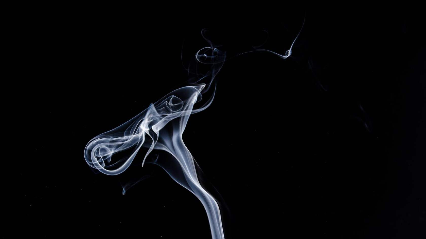 烟 烟雾 袅绕 黑色背景 简约烟雾艺术摄影壁纸图片套图6