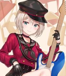 对乐器超喜欢执着的二次元美少女《BanG Dream!》人物青叶摩卡高清插画图集组图4