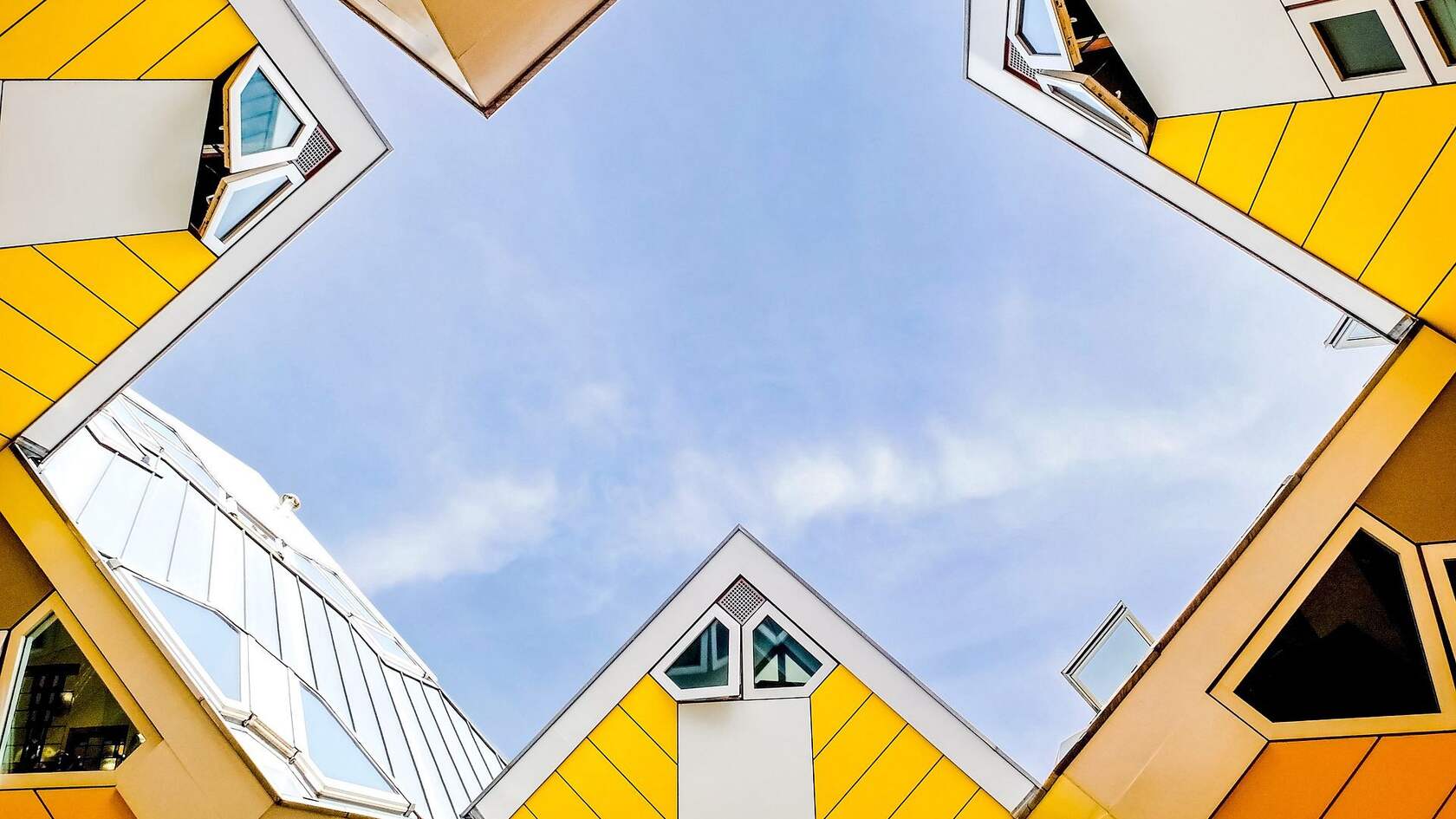 欧洲 荷兰 鹿特丹 创意 设计感十足的奇特立方体房子壁纸图片第5张图片
