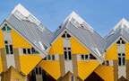 欧洲 荷兰 鹿特丹 创意 设计感十足的奇特立方体房子壁纸图片组图7