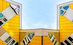 欧洲 荷兰 鹿特丹 创意 设计感十足的奇特立方体房子壁纸图片组图2