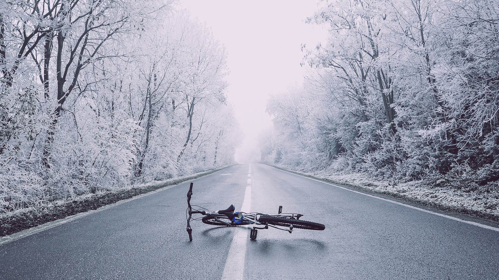 白雪皑皑的极寒天气，雪山，雪林唯美景色壁纸图片套图2