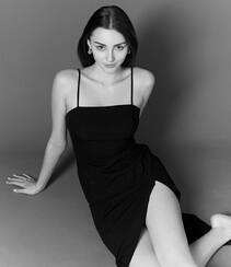 白俄罗斯美女嫩模Marina Bondarko高清黑白特写写真美照组图3