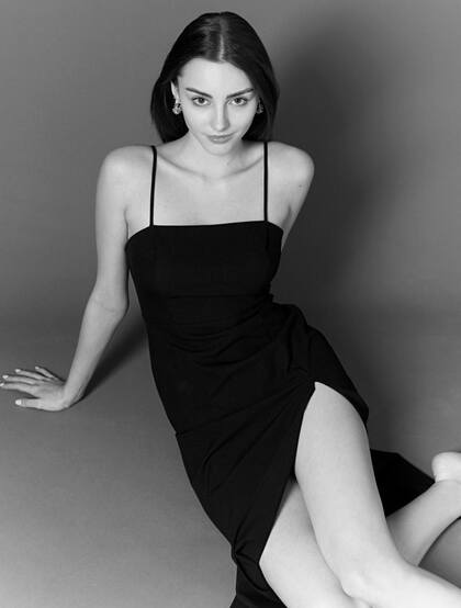 白俄罗斯美女嫩模Marina Bondarko高清黑白特写写真美照