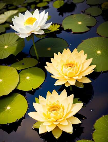 好运莲莲，池塘里的盛开的美丽莲花各种角度拍摄超美图片
