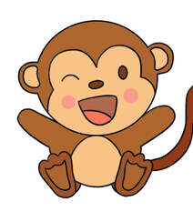小猴子简笔画怎么画？可爱调皮的小猴子当然是简单画啦，一起来看看吧！组图1