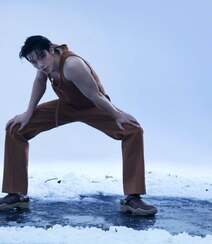 许光汉时尚先生写真照片，冰雪中的许光汉，无袖穿搭 男性荷尔蒙爆棚组图6