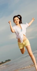 少女沙滩可爱卡哇伊图片(22p)
