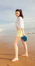 少女沙滩可爱卡哇伊图片(22p)