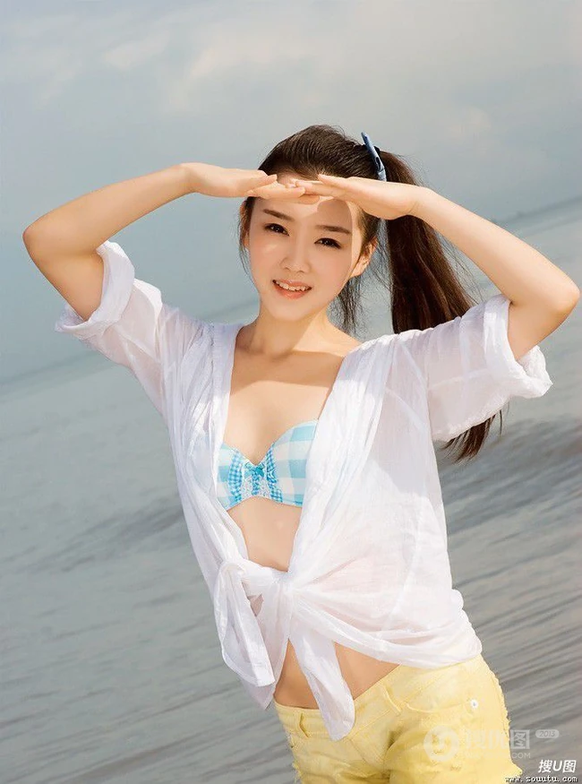 少女沙滩可爱卡哇伊图片(22p)