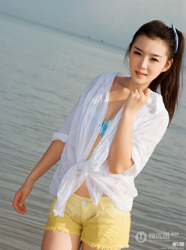 少女沙滩可爱卡哇伊图片(22p)