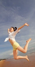 少女沙滩可爱卡哇伊图片(22p)