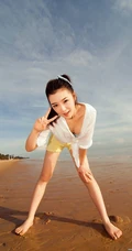少女沙滩可爱卡哇伊图片(22p)