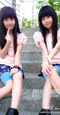 台湾超漂亮可爱双胞胎少女组图