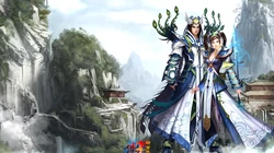 完美游戏《诛仙2》门派角色桌面壁纸