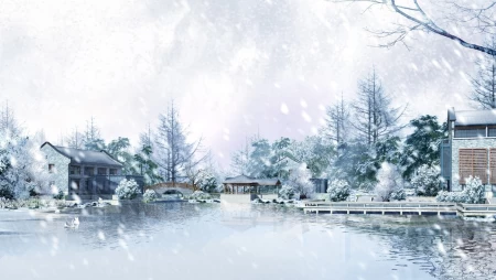 冰天雪地风景图片