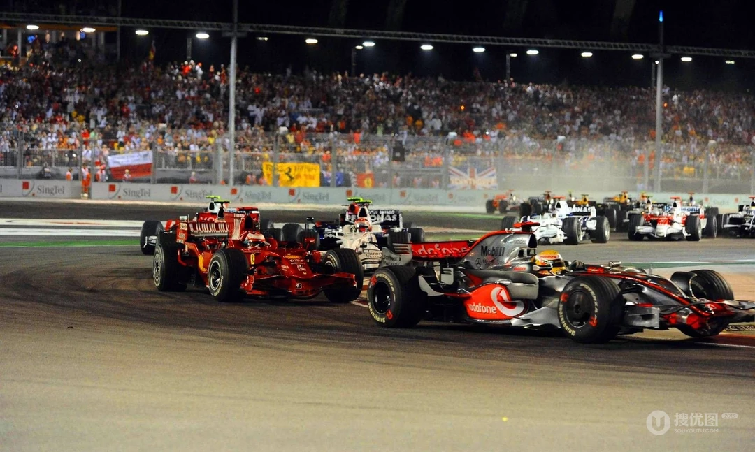 F1赛车赛道中高清壁纸桌面