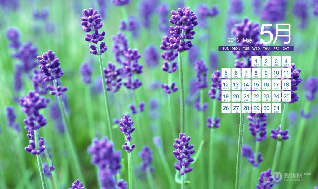 2013年5月日历背景精选组图