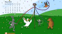 2013年5月日历背景精选组图